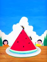 童画作家・秋野赤根のノスタルジック童画館「アリの登山」